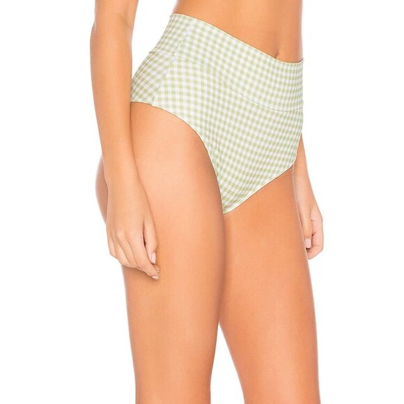 Montce Swim High Rise Bottom Gingham - Picture 6 of 7